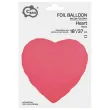 xx bfk balon foliowy serce fluor czerwony 18