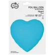 xx bfk balon foliowy serce fluor niebieski 18