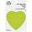 xx bfk balon foliowy serce fluor zolty 18