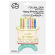 xx bfk balon foliowy tort happy birthday 33x48x24 cm