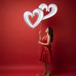 xx bfk balon foliowy zlaczone serca srebrne zapakowany