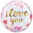 xx bfk balon takara bubble balloon i love you paper hearts 22