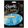 xx bl balony beauty charm happy birthday niebieskie 12 10 szt