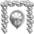 xx bl balony decomex 5 luster silver 100 szt