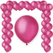 xx bl balony decomex 5 metallic fuchsia 100 szt