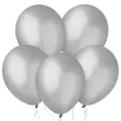 xx bl balony decomex 9 metallic silver 100 szt