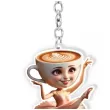 xx brelok drukowany ballerina cappuccina brainrot
