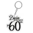 xx brelok zycie zaczyna sie po 60 czarny