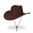 xx brown synthetic leather cowboy hat