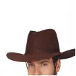 xx brown synthetic leather cowboy hat