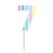 xx candle pastel number 7 multicolour
