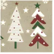 xx christmas trees on kraft
