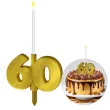 xx cyfra pod swieczke tort liczba 60 zlota