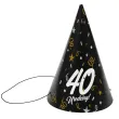 xx czapeczki papierowe 40 urodziny glamour birthday