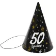 xx czapeczki papierowe 50 urodziny glamour birthday