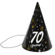 xx czapeczki papierowe 70 urodziny glamour birthday
