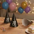 xx czapeczki papierowe 70 urodziny glamour birthday