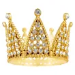 xx dekoracja na tort korona zlota ze srebrnymi krysztalkami 7 cm