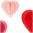 xx dekoracje papierowe honeycomb serca mix 20 30 cm 1 op 3 szt