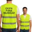 xx kamizelka odblaskowa ekipa pana mlodego