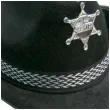 xx kapelusz kowboj z paskiem cc086 i gwiazd czarny