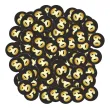 xx konfetti 60 urodziny zloto czarne
