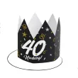 xx korony papierowe 40 urodziny glamour birthday 3 szt