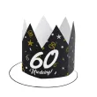 xx korony papierowe 60 urodziny glamour birthday 3 szt