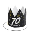 xx korony papierowe 70 urodziny glamour birthday 3 szt