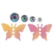 xx krysztalki samoprzylepne motyle 17x112mm 15sz 627666