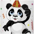 xx kubeczki papierowe daisy panda happy birthday x8