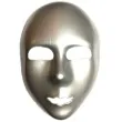 xx maska robot srebrna plastikowa