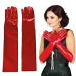 xx metallized gloves 44 cm red