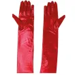 xx metallized gloves 44 cm red