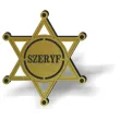 xx odznaka szeryf zlota