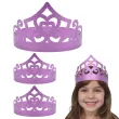 xx opaski papierowe tiara serce fioletowy