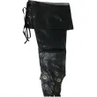 xx pair of luxury black gaiters 57 cm