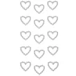 xx perelki samoprzylepne serca 20x18mm 15szt 627675