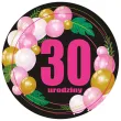 xx podkladki pap 30 urodziny roz baloniki