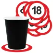 xx podkladki papierowe 18 urodziny traffic birthday 9 5 cm 12 szt