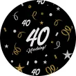 xx podkladki papierowe 40 urodziny glamour birthday
