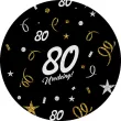 xx podkladki papierowe 80 urodziny glamour birthday