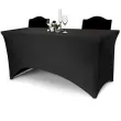 xx pokrowiec na stol bankietowy 183x76x74 cm czarny