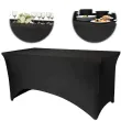xx pokrowiec na stol bankietowy 183x76x74 cm czarny