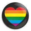 xx przypinka lgbt serce