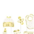 xx rekwizyty do zdjec hello baby zlote 10 elementow