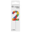 xx sc22 swieczka piker klocki cyferka 2 wielokolorowa 10 5x3 5 cm