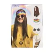 xx stai zestaw hippie john opaska okulary imprezowe peruka i naszyjnik