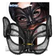 xx stam maska wenecka kot deluxe czarna