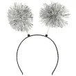 xx stao opaska tinsel srebrne pompony